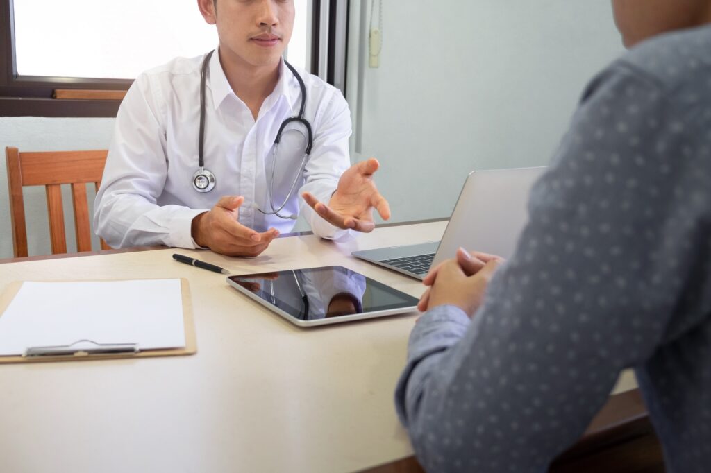 doctor consulting patient